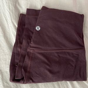 Maroon Lululemon Align 28” leggings